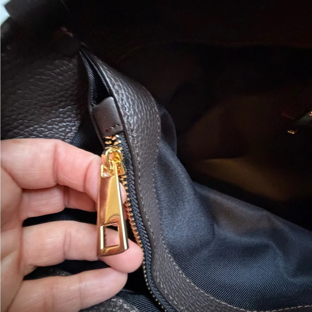 Divina Firenze Dark Brown Leather Tote Bag - Picture 12 of 16